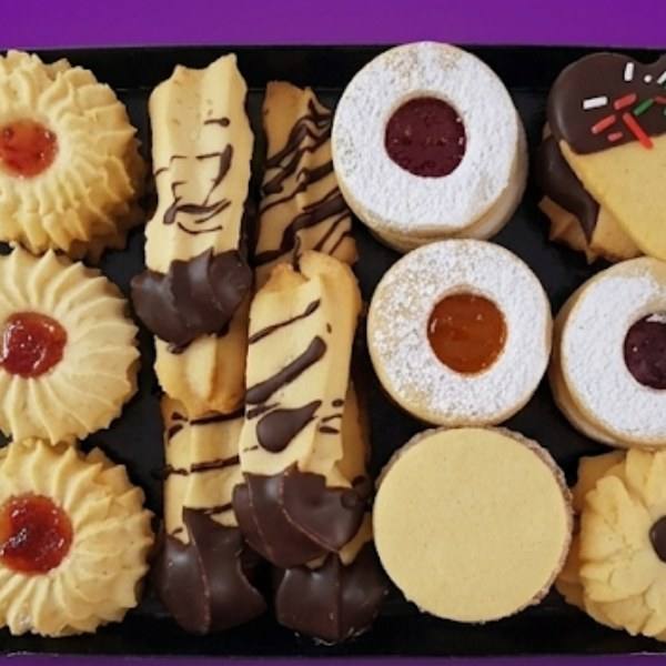 Bandeja de galletas — vista superior