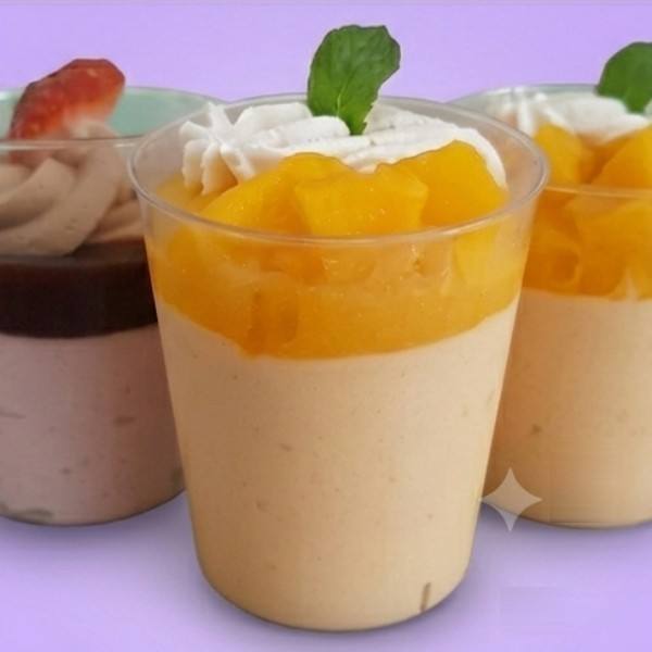 Mousse de mango — detalle